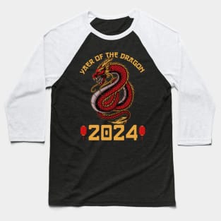 Year Of The Dragon 2024 Chinese Lunar 2024 Baseball T-Shirt